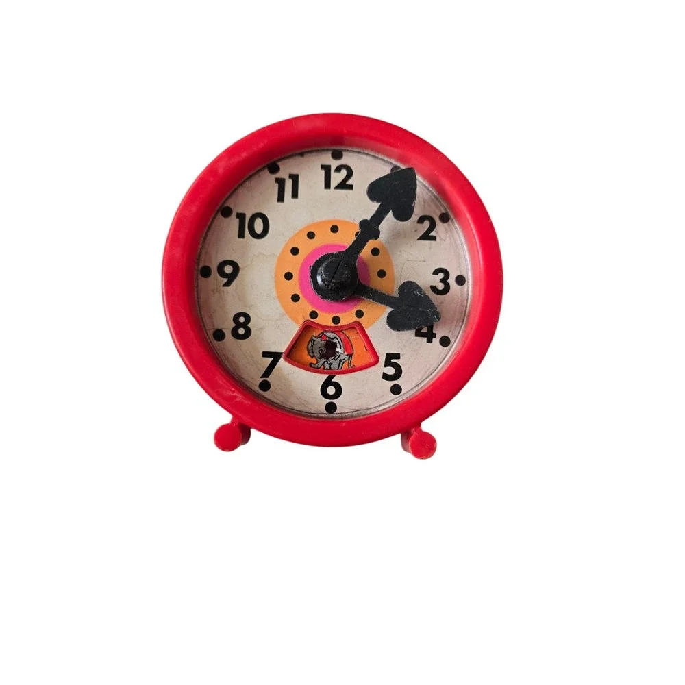 VINTAGE CHILD TOY TEACHING CLOCK COLLECTIBLE‎ 1960 TIME TEACHING ED #150